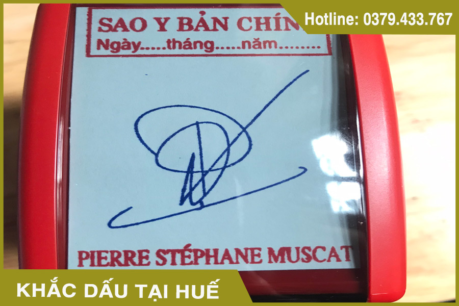 Khắc dấu tại Huế nhanh chóng, giá rẻ - Hotline: 0379.433.767