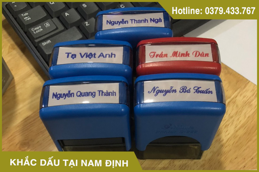 Khắc dấu tại Nam Định giá rẻ, nhanh chóng - Hotine: 0379.433.767