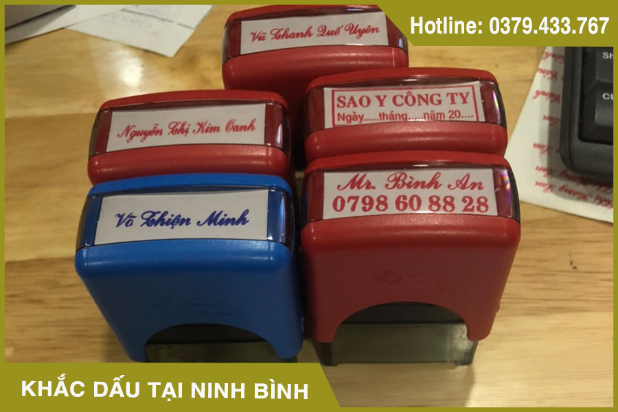 Dịch vụ khắc dấu tại Ninh Bình giá rẻ, uy tín - Hotline: 0379.433.767