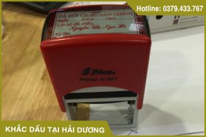 Dịch vụ khắc dấu tại Hải Dương uy tín, giá rẻ - Hotline: 0379.433.767
